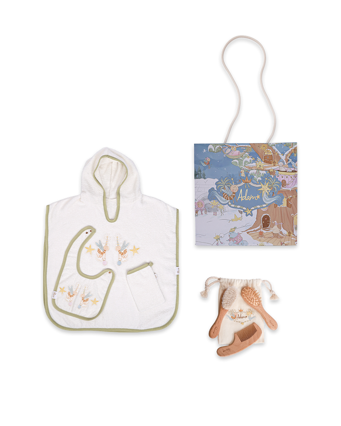 Pistachio Towel Set & Cotton Candy Brush Gift Set