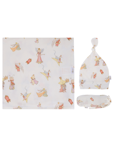 Royal – Bamboo Swaddle & Bonnet Set
