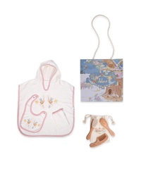 Pink Star Towel & Cotton Candy Brush Gift Set