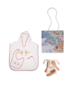 Pink Star Towel & Cotton Candy Brush Gift Set