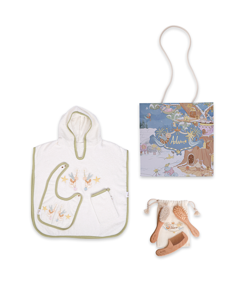 Pistachio Towel Set & Cotton Candy Brush Gift Set