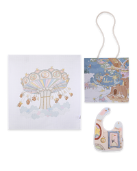 Floating Friends Blanket & Star City Bib Gift Set