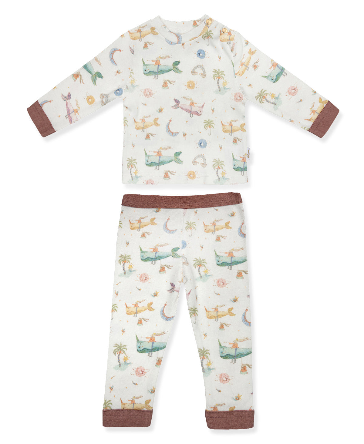 بيجامة الواحة الوردية