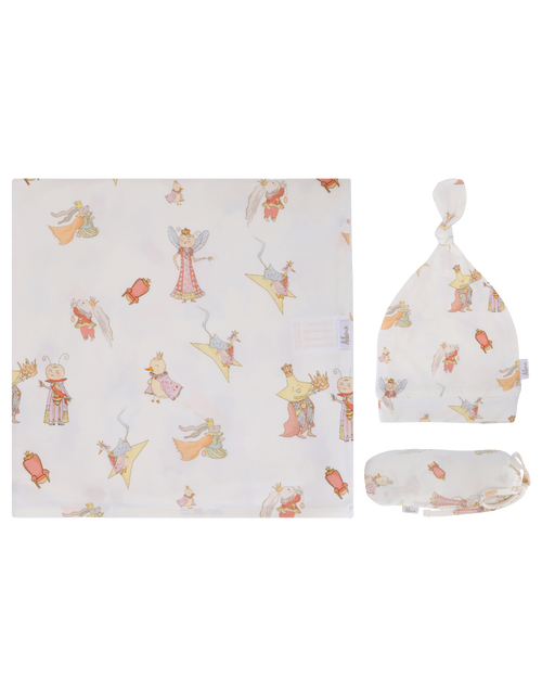 Royal – Bamboo Swaddle & Bonnet Set