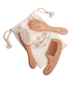 Pink Star Towel & Cotton Candy Brush Gift Set
