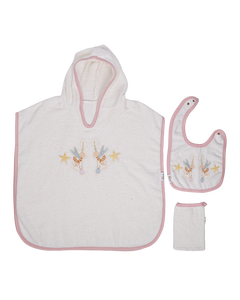 Pink Stars Towel Set