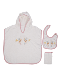 Pink Star Towel & Cotton Candy Brush Gift Set